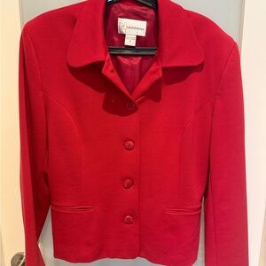 Nygard Collection Women's Red Button-Front Blazer
